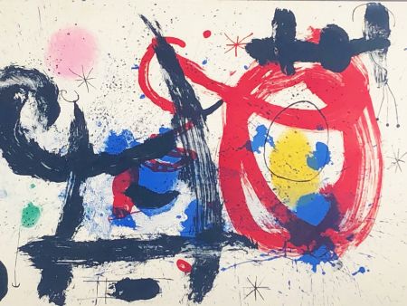 Lithograph Miró - Le Cheval ivre