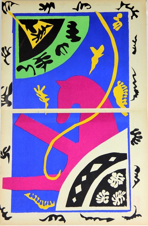 Lithograph Matisse - Le Cheval L'Ecuyere et le Clown de la serie Jazz