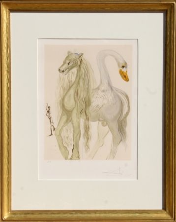 Lithograph Dali - Le Chimere d'Horace from Dalinean Horses