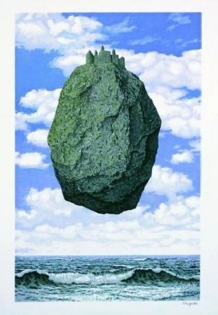 Lithograph Magritte - Le château des Pyrénées,1959