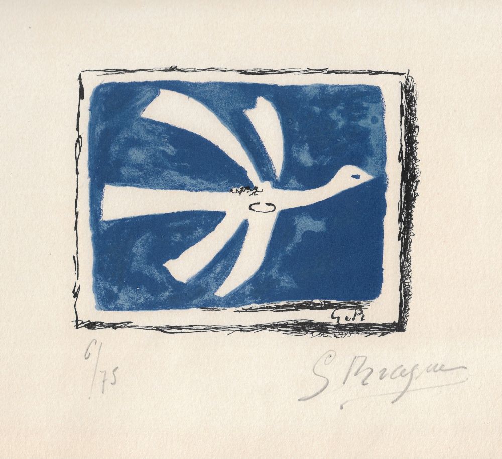 Lithograph Braque - Le ciel bleu