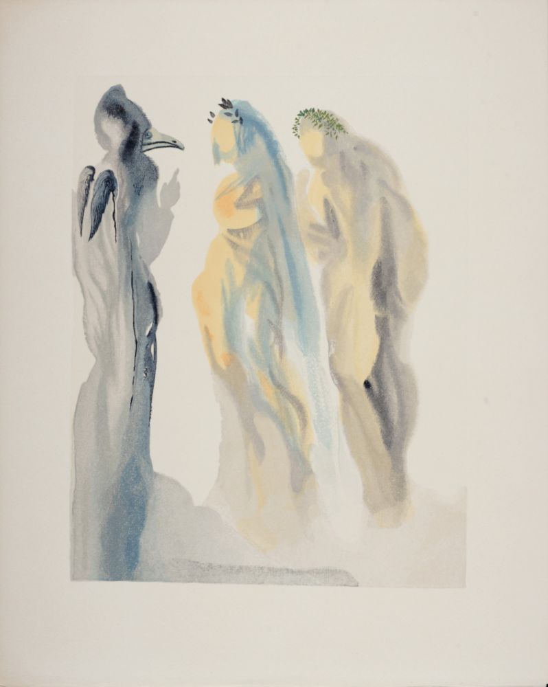 Woodcut Dali - Le Ciel de Vénus, 1963