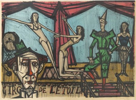 Lithograph Buffet - Le Cirque de l'Etoile, 1968.