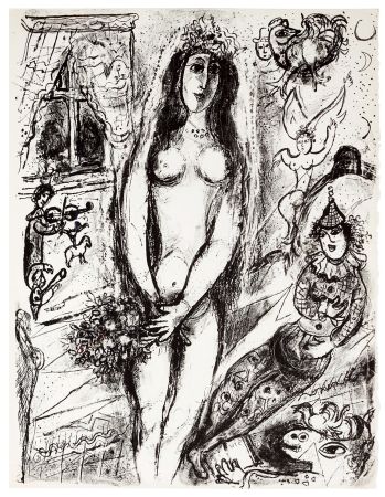 Lithograph Chagall - LE CIRQUE : Lithographie originale (Tériade, Paris 1967)