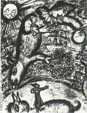 Lithograph Chagall - Le Cirque, planche 37