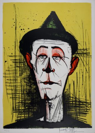 Lithograph Buffet - Le clown, 1968 - Hand-signed