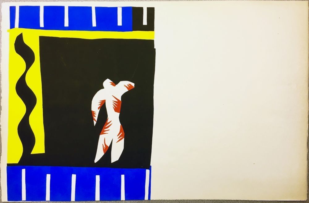 Lithograph Matisse - LE CLOWN. Pochoir original de Jazz (Frontispice de l'album. 1947)