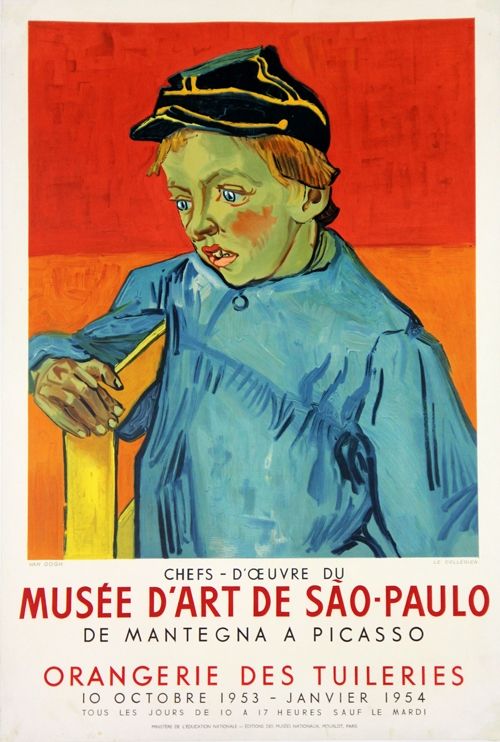 Lithograph Van Gogh - Le Colegien, Musée D'Art de Sao Paulo