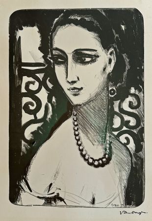 Lithograph Van Dongen - Le Collier de Perles