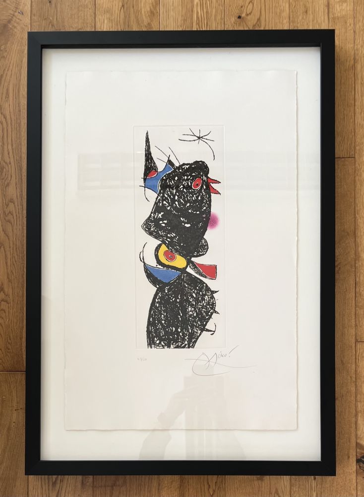 Etching And Aquatint Miró -  Le Coq de Bruyere