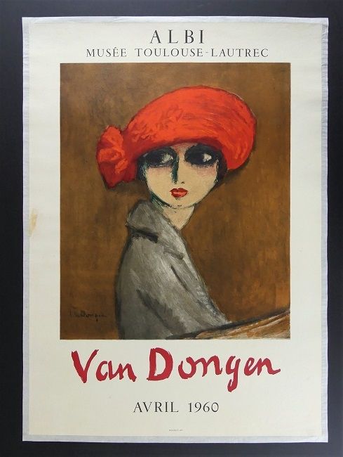 Lithograph Van Dongen - Le Coquelicot - Albi 1960