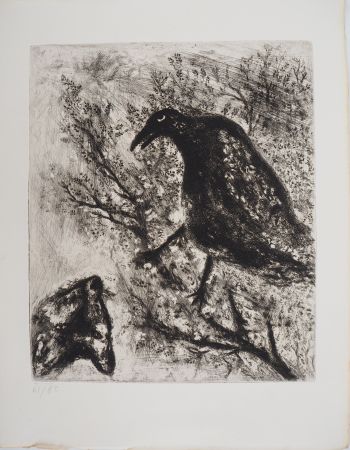 Etching Chagall - Le corbeau et le renard