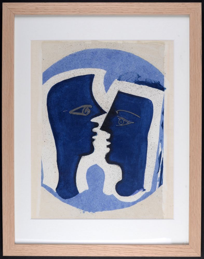 No Technical Braque - Le Couple, 1963 - Framed