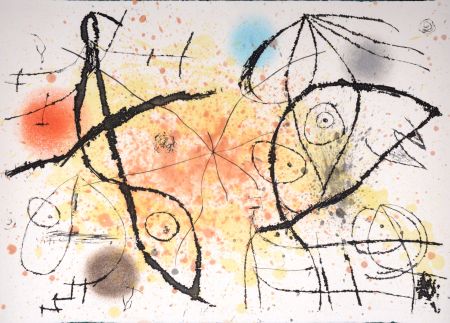 Etching And Aquatint Miró - Le Courtisan grotesque IX, 1974