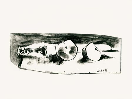 Lithograph Picasso - Le couteau et la pomme