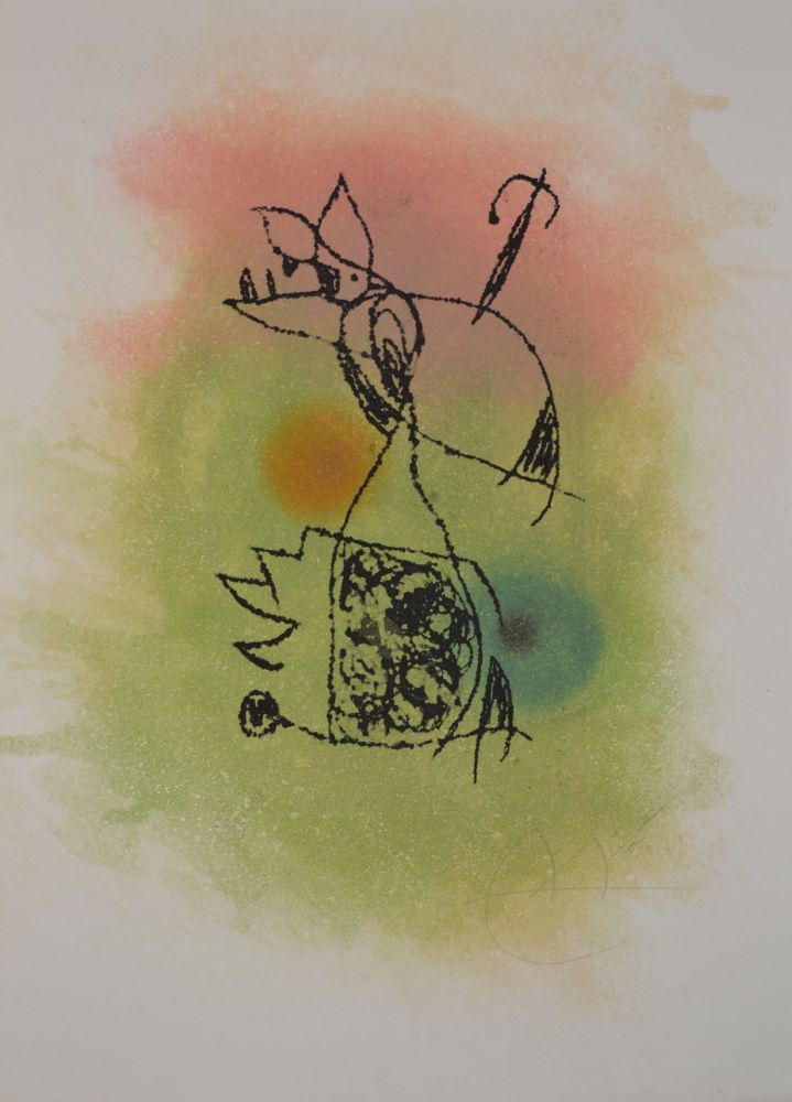 Etching And Aquatint Miró - Le Criquet - D1021