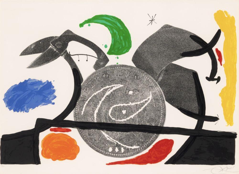 Lithograph Miró - Le Croc a Phynances I