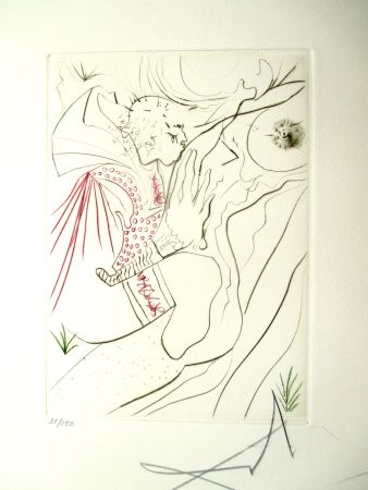 Drypoint Dali - Le Decameron. Le Peche Partage/ the Shared Sin