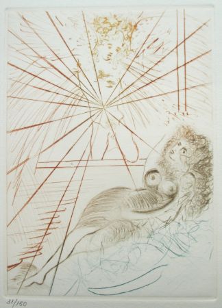 Drypoint Dali - Le Decameron.L'Ange Gabriel. The Angel Gabriel