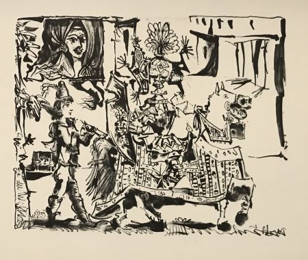Lithograph Picasso - Le Depart – The Departure (B. 686)