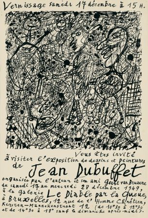 Lithograph Dubuffet - Le Diable par la queue