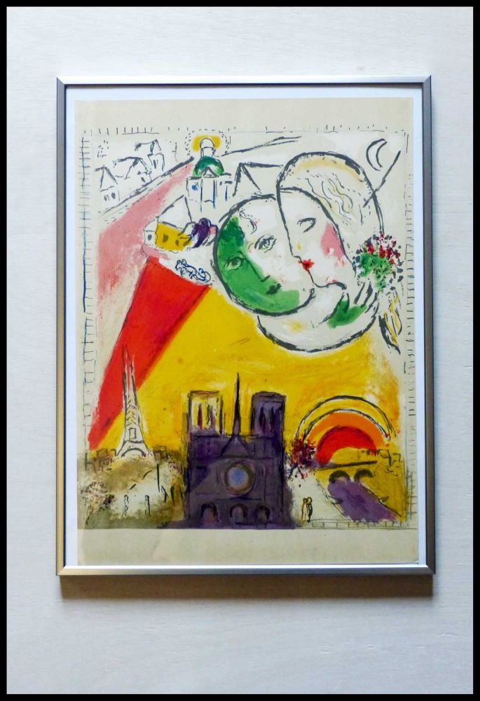 Lithograph Chagall - LE DIMANCHE 