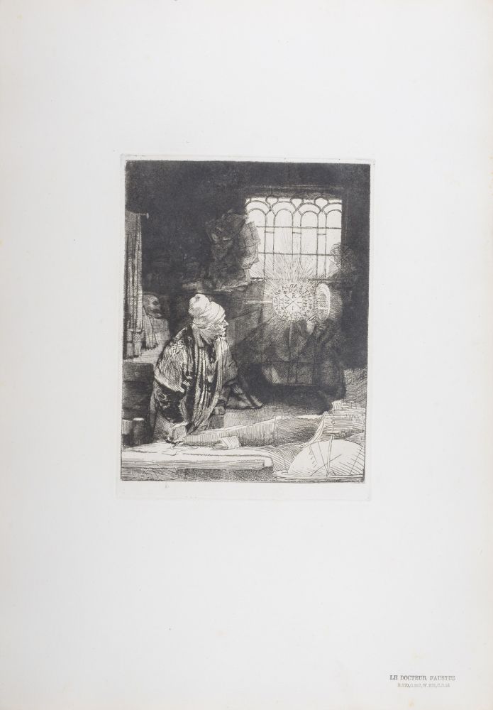 Rotogravure Rembrandt - Le Docteur Faustus