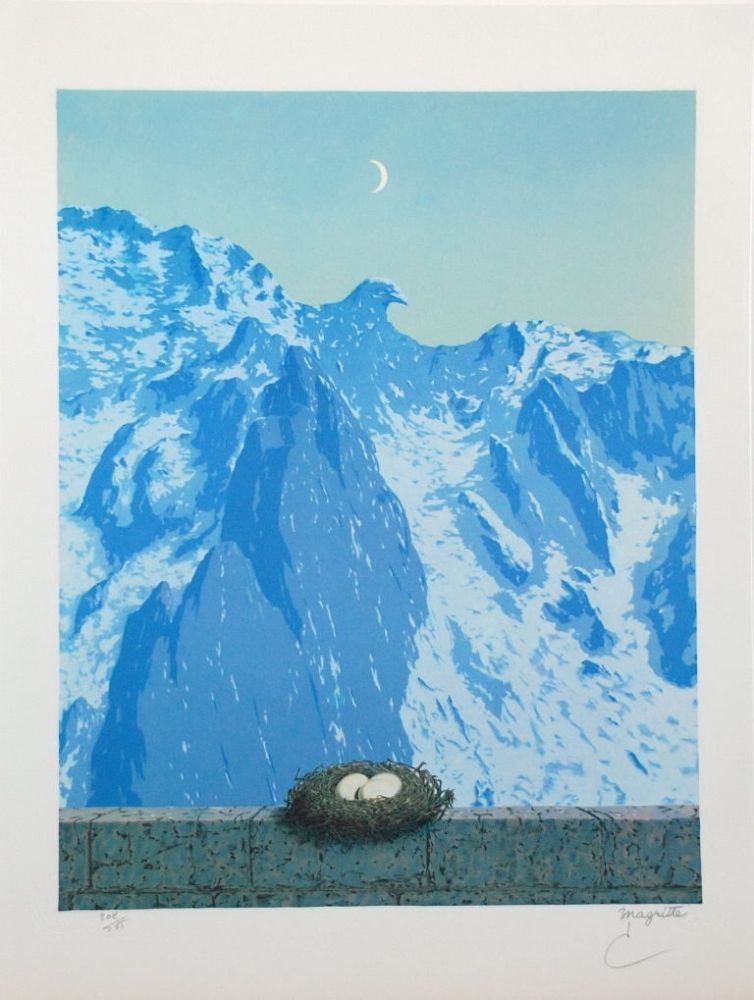 Lithograph Magritte - Le Domaine d'Arnheim