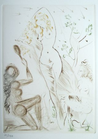 Drypoint Dali - Le Décameron. Blanchefleur. Blanchefleur