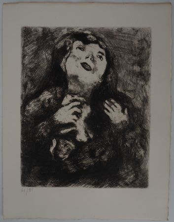 Etching Chagall - Le désespoir (La jeune veuve)