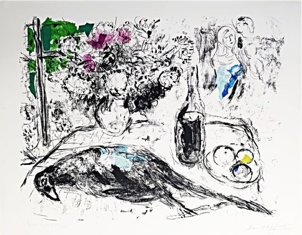 Lithograph Chagall - Le Faisan