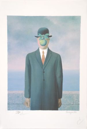 Lithograph Magritte - Le Fils de l’Homme - The Son of Man