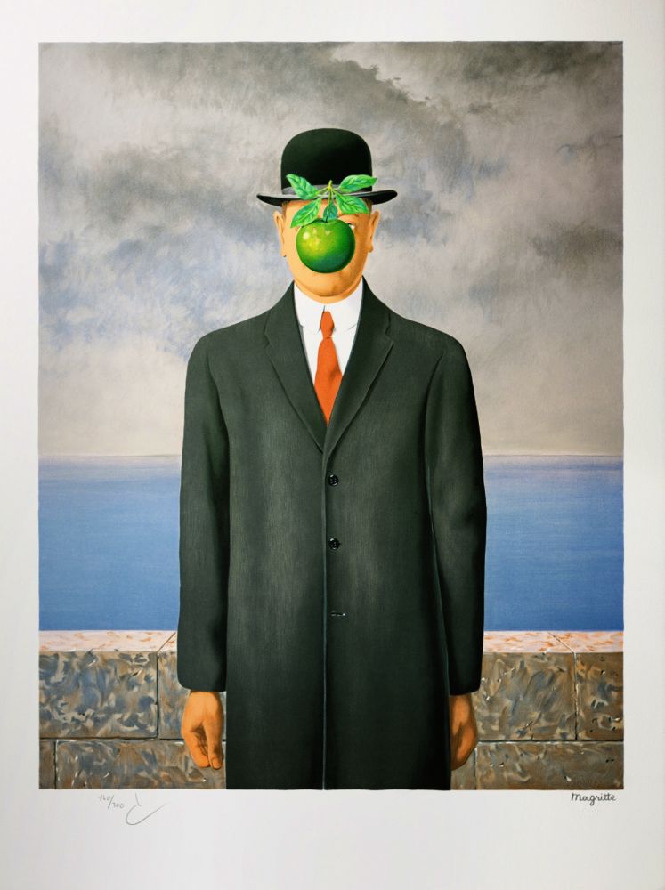 Lithograph Magritte - Le Fils de l'Homme (The Son of Man)