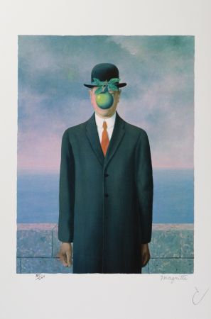 Lithograph Magritte - Le Fils de l’Homme (The Son of Man)
