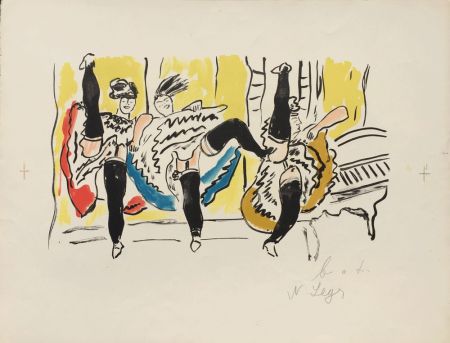 Lithograph Leger - Le French Cancan – La Ville Series