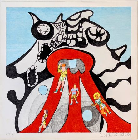 Lithograph De Saint Phalle - Le Golem - Jerusalem 