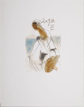Lithograph Picasso (After) - Le Goût du Bonheur (E), 1970