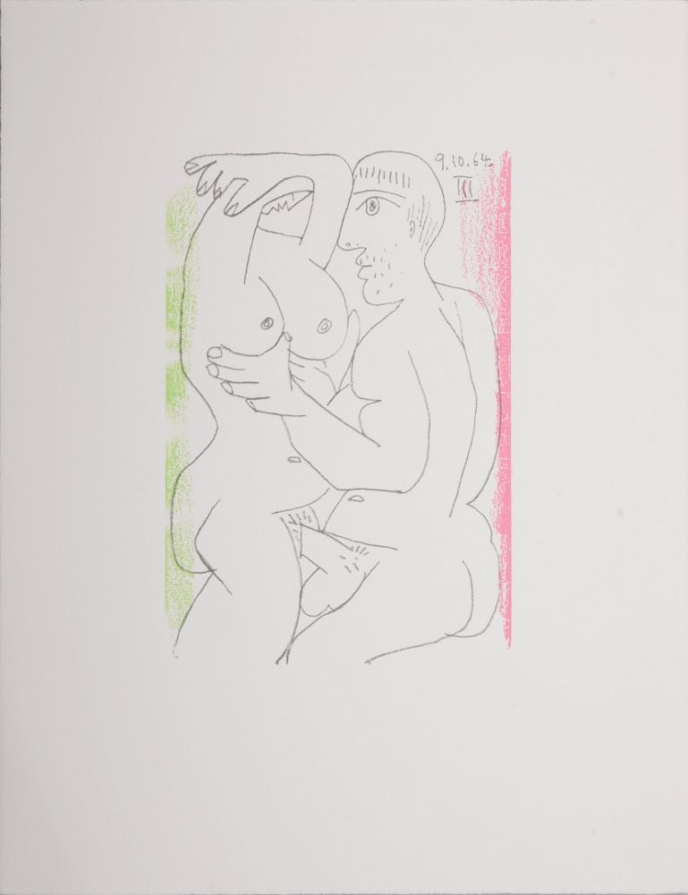 Lithograph Picasso (After) - Le Goût du Bonheur (W), 1970