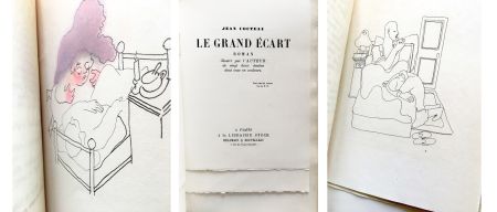 Illustrated Book Cocteau - LE GRAND ÉCART. Roman illustré par l'auteur de vingt deux dessins dont onze en couleurs.