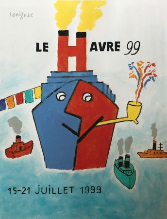 Screenprint Savignac - Le Havre, 99
