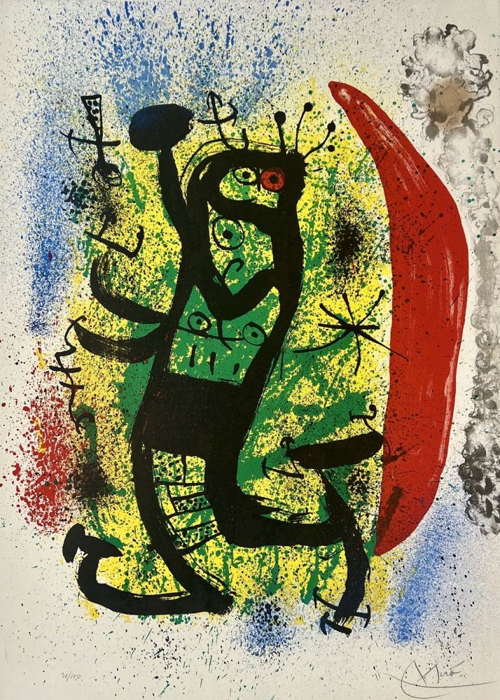 Lithograph Miró - Le Homard 