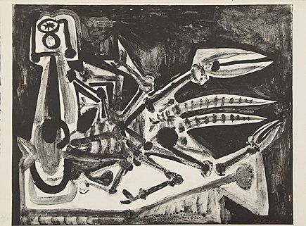 Lithograph Picasso - Le homard (Der Hummer)