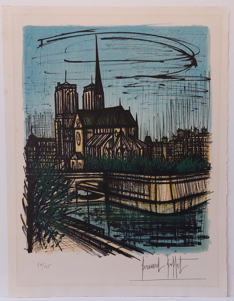 Lithograph Buffet - Le Jardin de l'Échevêché 
