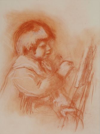 Lithograph Renoir - Le jeune artiste