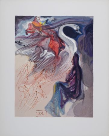 Lithograph Dali - Le langage de l'oiseau