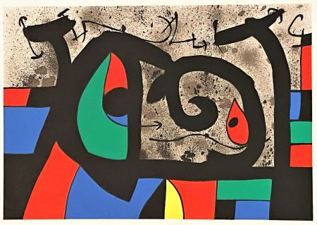 Lithograph Miró - Le Lezard aux Plumes d'Or