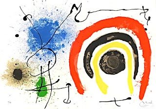 Lithograph Miró - Le lezard aux plumes d'or