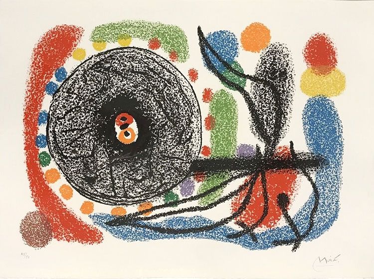 Lithograph Miró - Le Lezard aux plumes d’or (The Lizard with Golden Feathers), Pl. 10