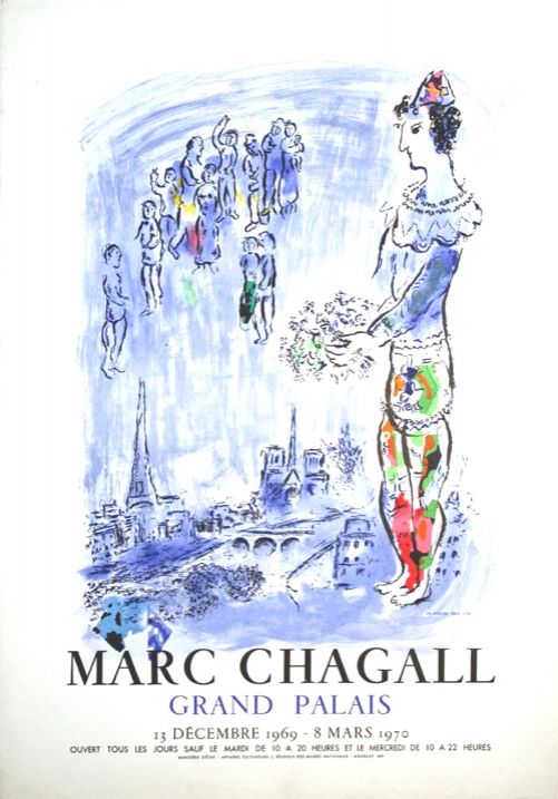 Lithograph Chagall - Le Magicien