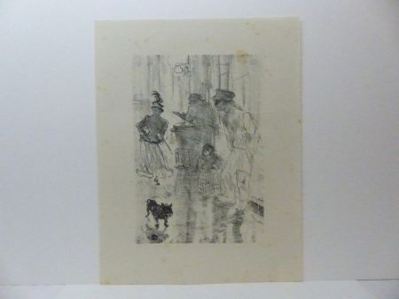 Lithograph Toulouse-Lautrec - Le Marchand de marrons.